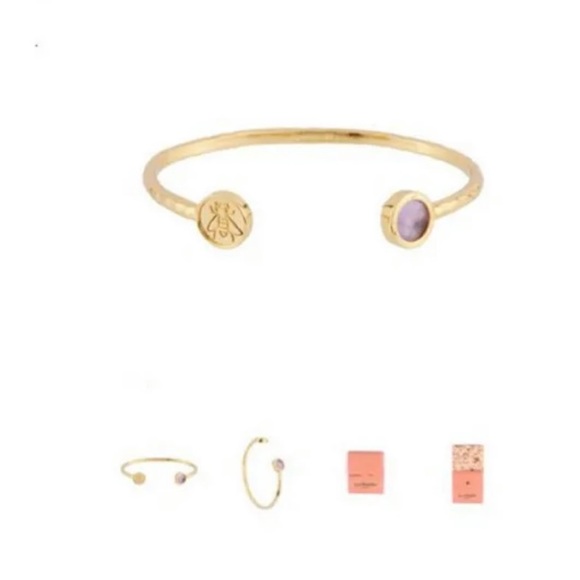 Les Néréides Stone And Bee Good Luck Token Bracelet Size of small - Picture 3 of 6